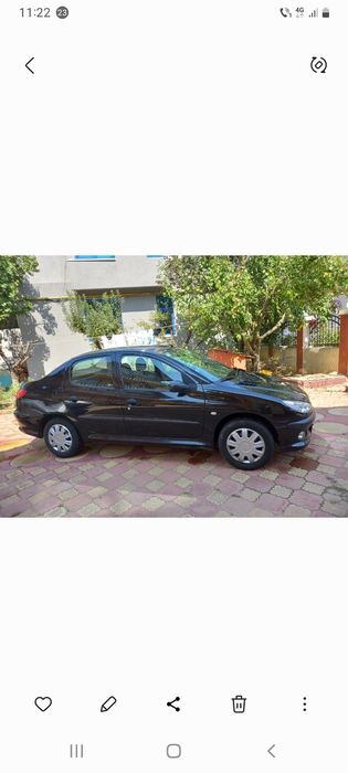 Vand urgent  Peugeot 206 sedan negru din 2007 Urgent perioada  sărbăt