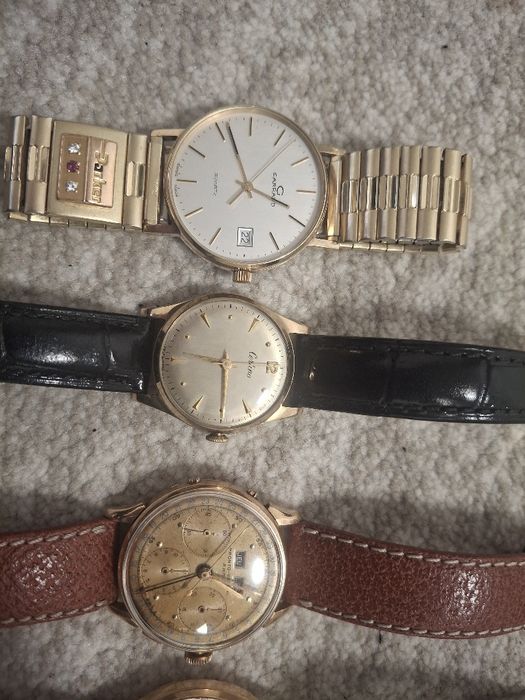 Chronographe suisse,pronto,certina toate de aur