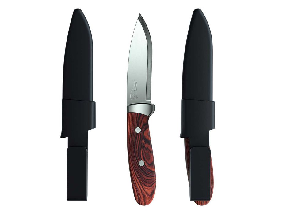 Cutit de vanatoare maner lemn