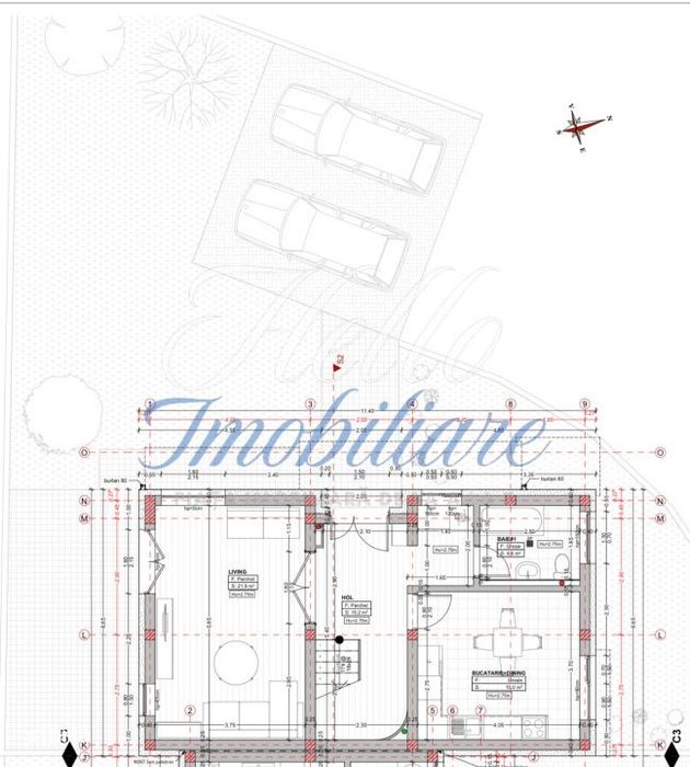 Triplex 4 camere 112.7 mp si teren 256 mp in Floresti zona Terra