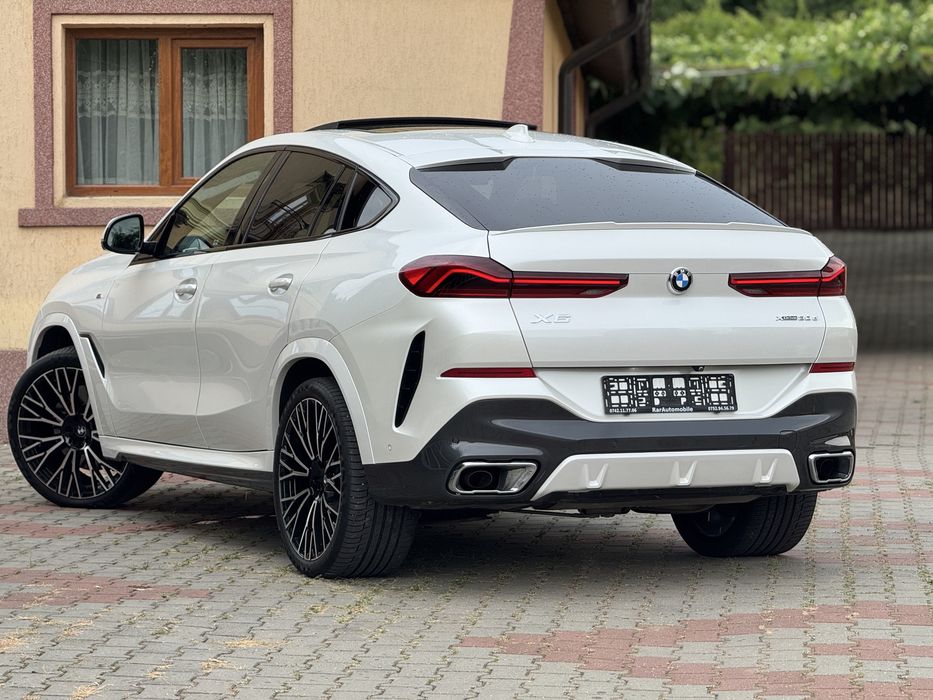 BMW X6 2021 3.0d M-Packet 90.000Km Alb Perlat