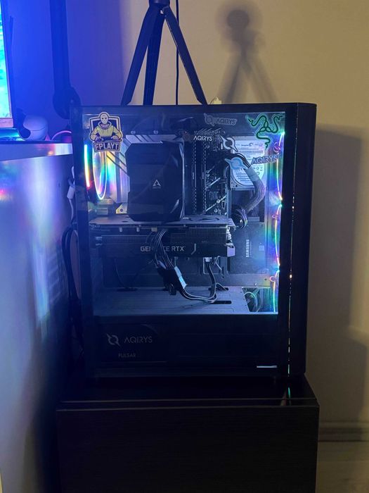 PC Gaming + 2 Monitoare + Periferice | RTX 3070 | i5-12400F | 32GB RAM