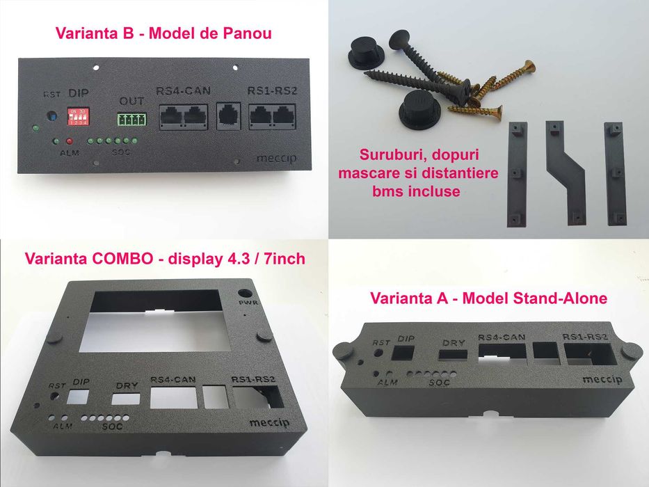 Suport plastic Panel Conexiuni JK Bms JKPBA16 cu comunicare invertor
