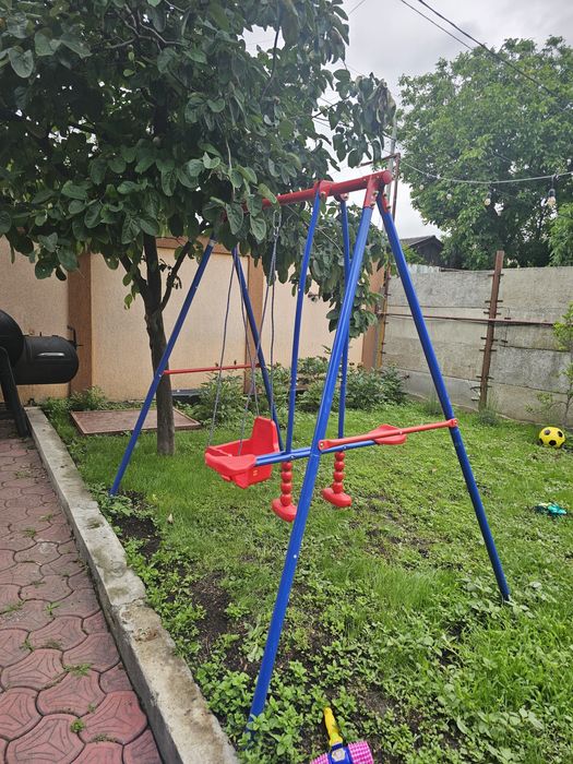 Ansamblu joaca leagan exterior metal