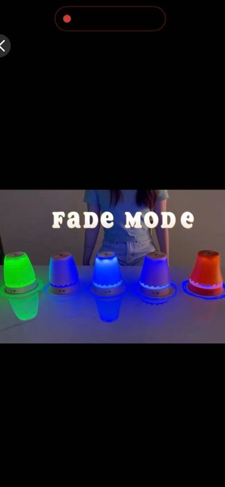Lampă LED RGB cu senzor gesturi – modernă, reîncărcabilă