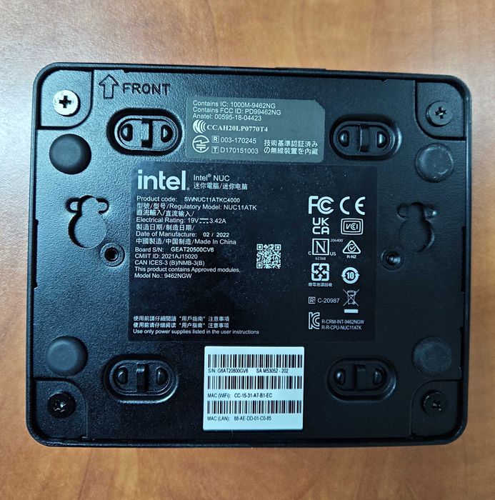 Mini PC Asus Intel NUC 11, Intel N5105 Quad Core, 16GB RAM, SSD 256GB