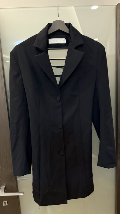 Дамкса черна рокля | BERSHKA | M размер