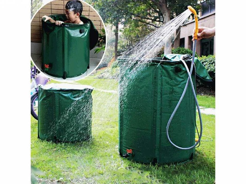 Преносим къмпинг душ с помпа – 12V за автомобил и външна употреба