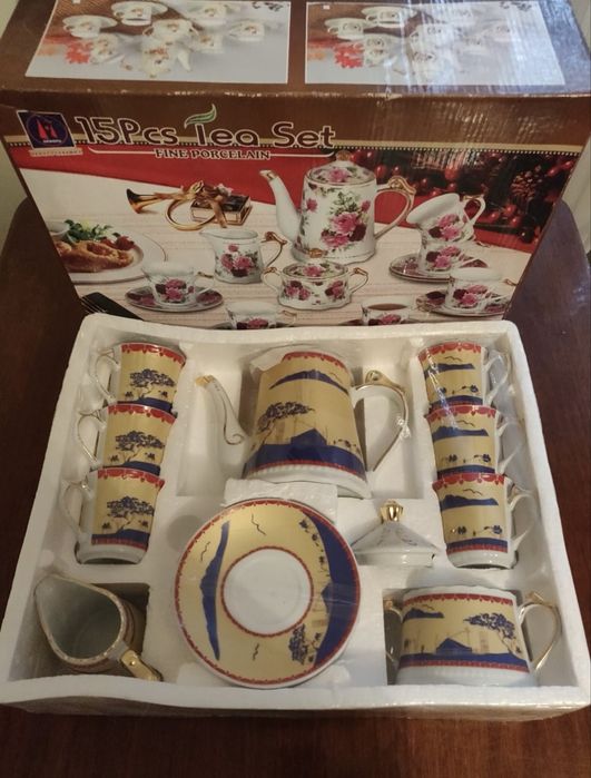 Set ceai fine porcelain nou