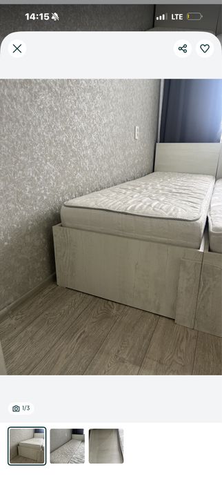 Продам кровать с матрасом