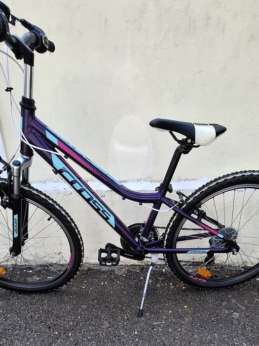Bicicletă mtb de copii CROSS cadru din aluminiu pe 24 inchi