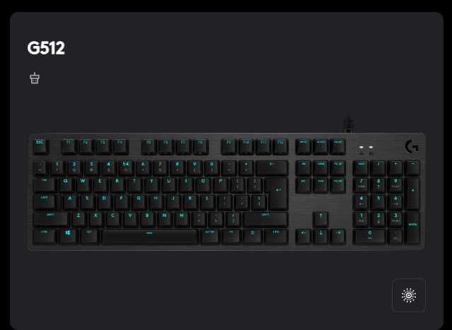 Tastatura Logitech g512 carbon