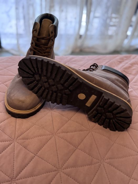 Мъжки кожени зимни обувки