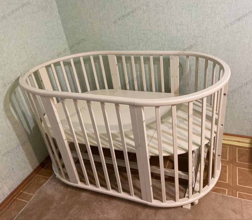 Детская кроватка трансформер с бортиками