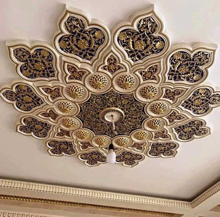 Toshkent O'zbekiston Bo'ylab Premium Plastik Fasad Dekori Ganch Naqsh