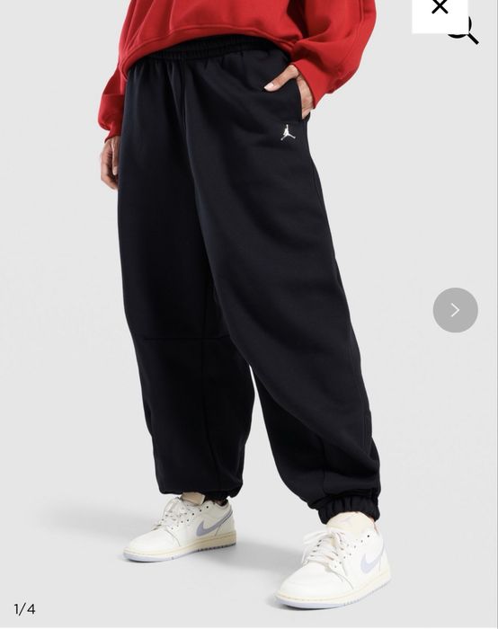 jordan панталони w brooklyn fleece jogger  черни