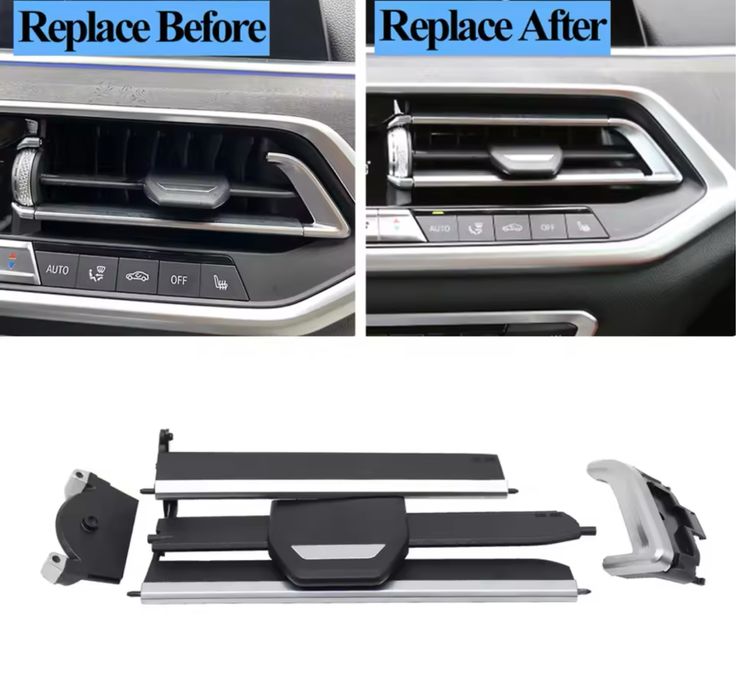 Set Kit Reparatie Reparare Grila Ventilatie Centrala Aer Gura Aeratoare Bmw X5 X6 X7 G05 G06 G07 2019-2022