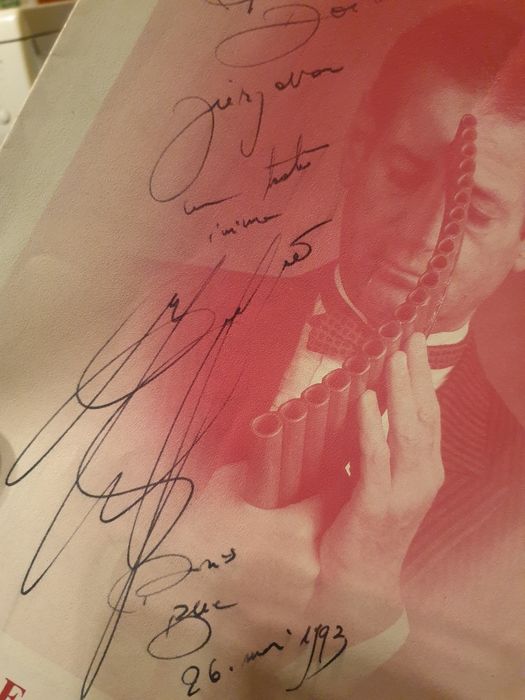 Gheorghe Zamfir - semnat! - Paris 1988