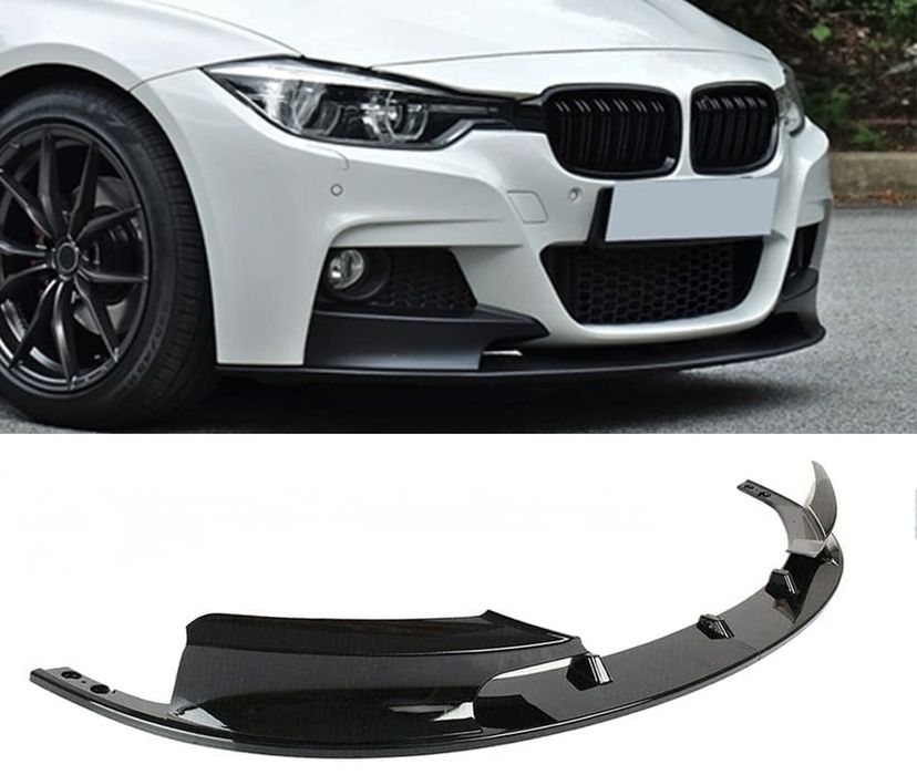 Преден Спойлер за BMW F30 F31 БМВ Ф30 Ф31 Черен Лак! Най-Висок Клас!