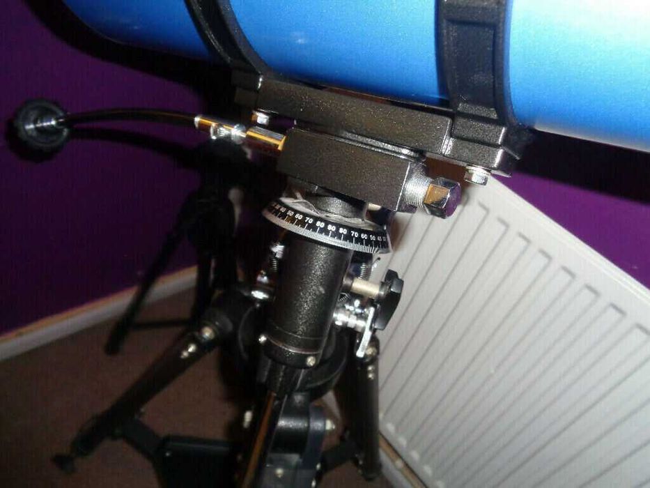 Телескоп Meade 114-930, силен, монтировка EQ екваториална, може+ мотор