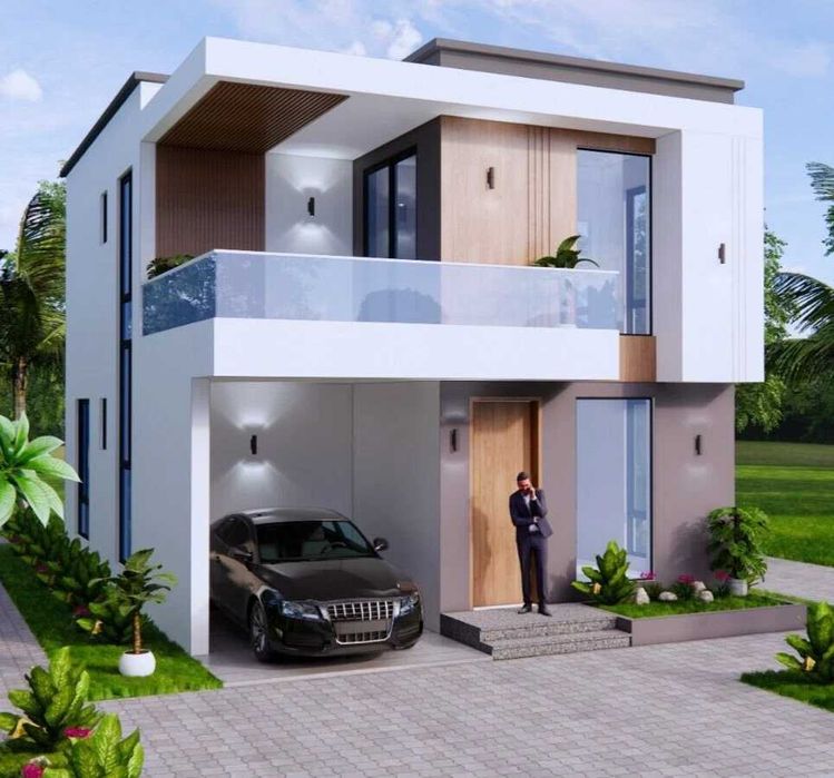 НА ИЗПЛАЩАНЕ - Двуетажна сглобяема къща с 4 спални, 147 кв. м