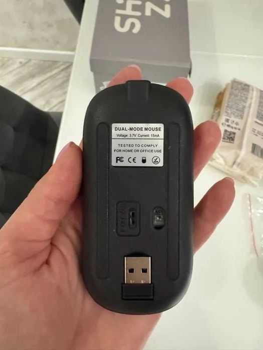 Безжична мишка, Bluetooth 5.0 и 2.4G двоен режим,1600 dpi,Акумулаторна