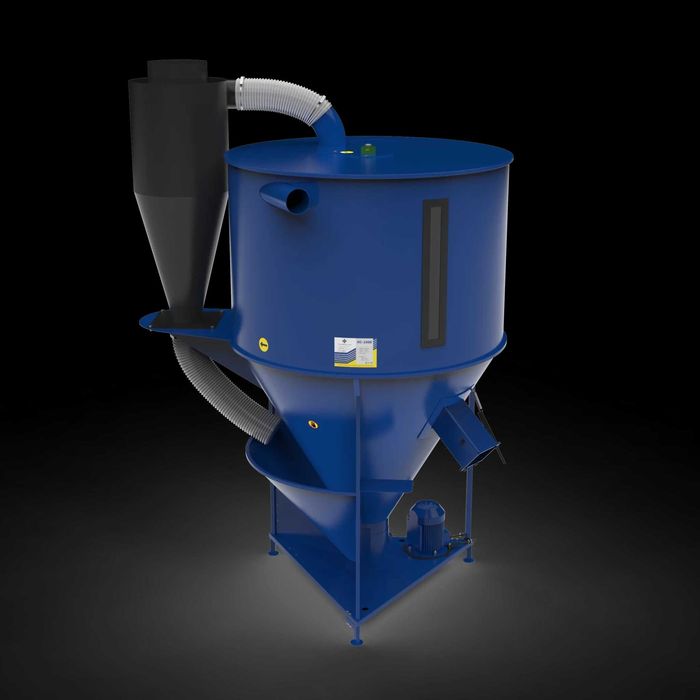 Amestecator furaje KS-1000 cu ciclon, 1000 kg, volum 2550 L, Ucraina NOU Garantie 24 luni Livrare rapida