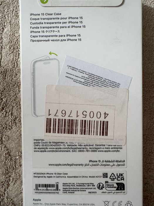 Прозрачный чехол для iPhone 15 Magsafe