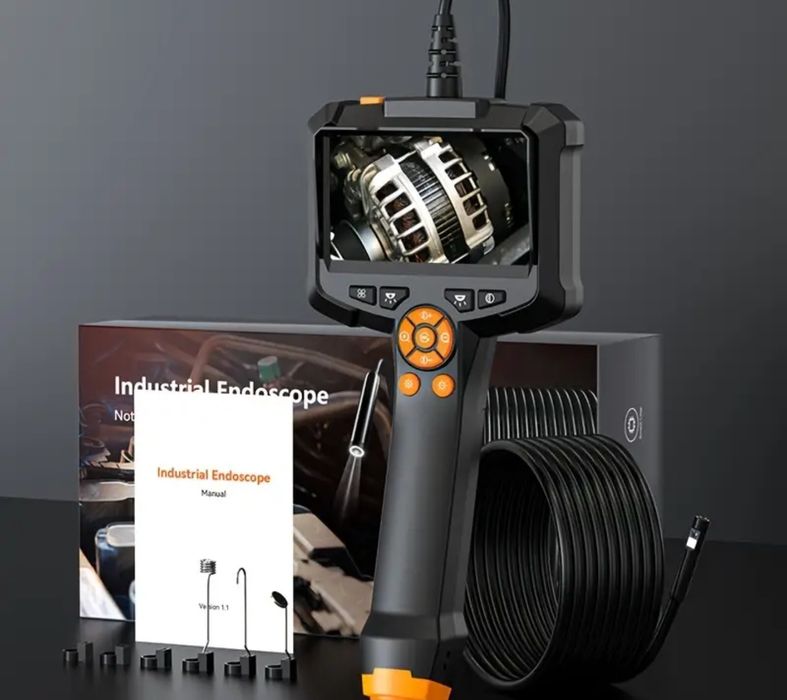 Ендоскопска камера двойна леща 4.3'' IPS екран 1080P Ендоскоп Бароскоп