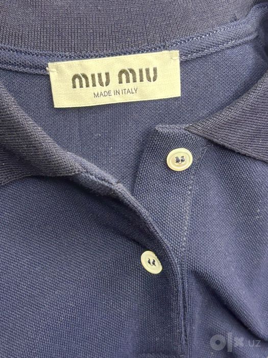 Miu Miu Navy-Blue Polo