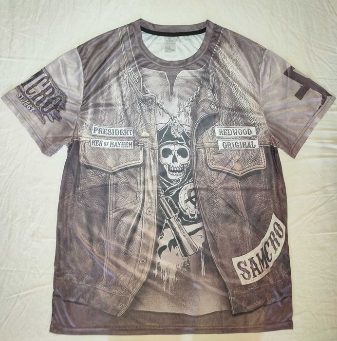 Tricou barbatesc imprimeu Sons of Anarchy maneca scurta XL (52)