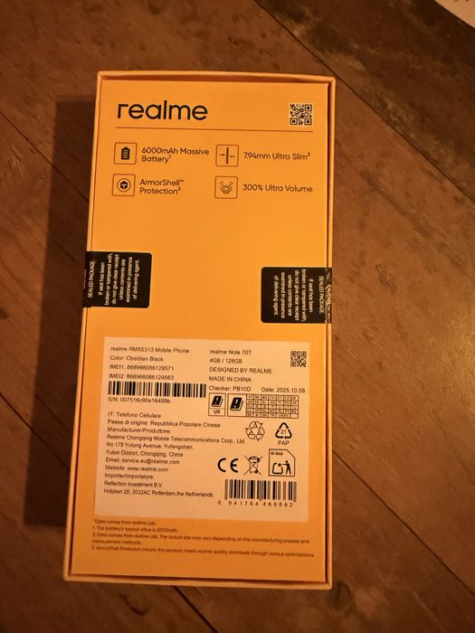 Мобилен телефон REALME note 70 T