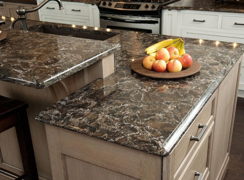 Столешницы из искусственного камня кварц акрил