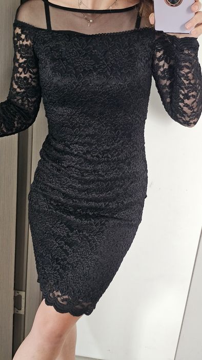 Rochie neagra din dantela