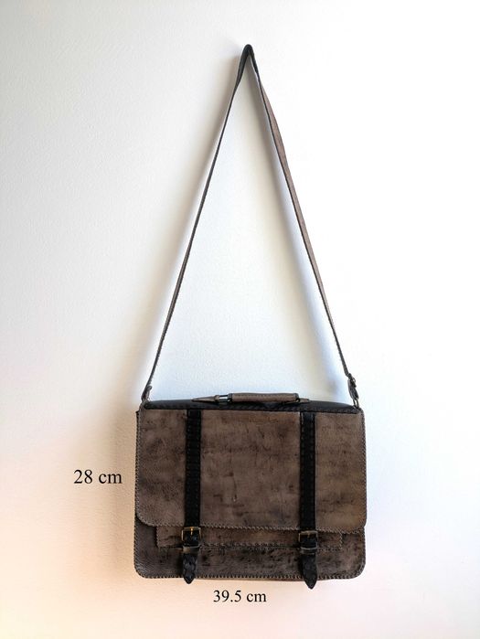 Geantă elegantă bărbătească - 100% piele naturală