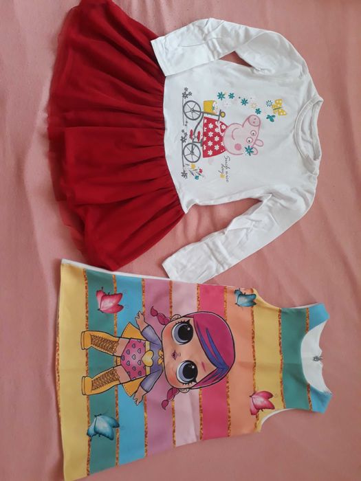 Лот детски рокли 98см