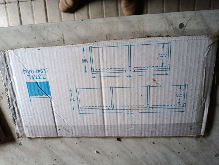 Vand piscina 4.57x2.13x84