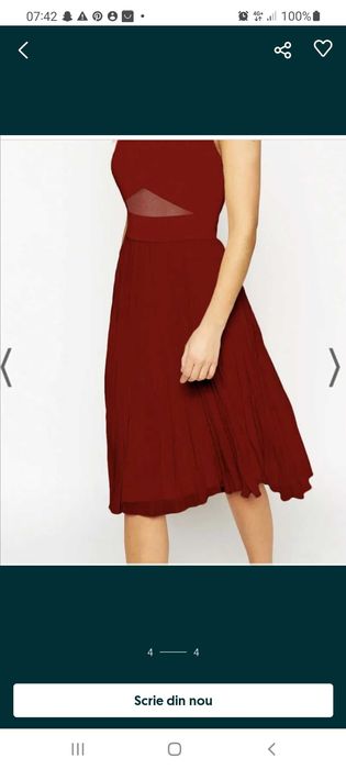Rochie midi asos marimea 38 M  fara defect!