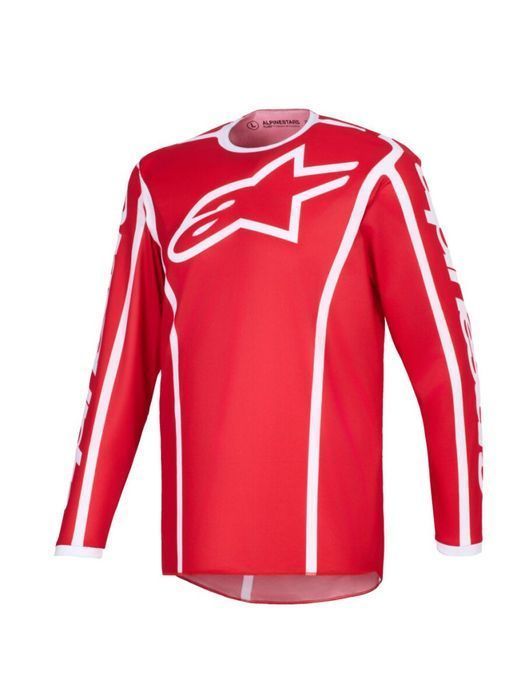Tricou Cross Alpinestars Fluid Apex rosu/alb