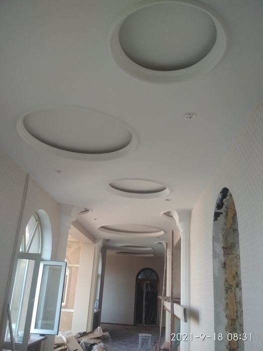 Обой, пластик, Малярка Гипскартон Таркет линолеум декор сувок ишларини