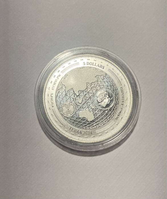 5 Dollars - Elizabeth II Terra 1 oz silver