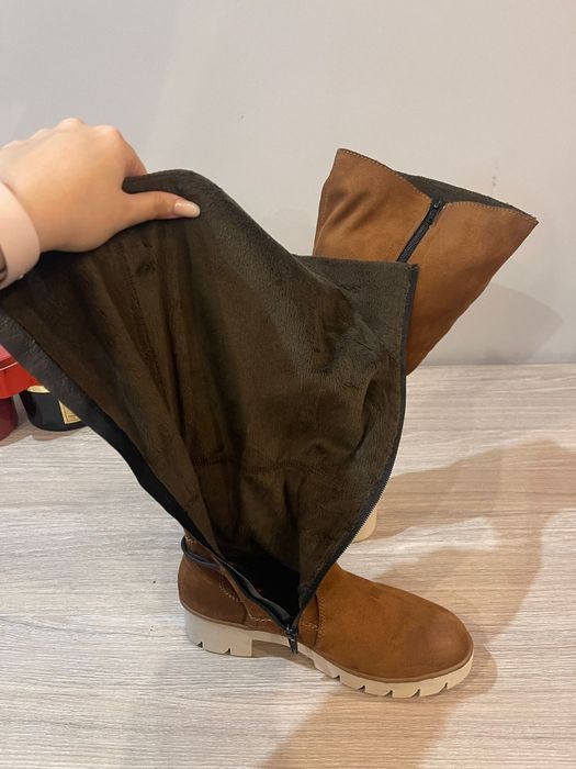 Vand cizme piele intoarsa Rieker, marime 38