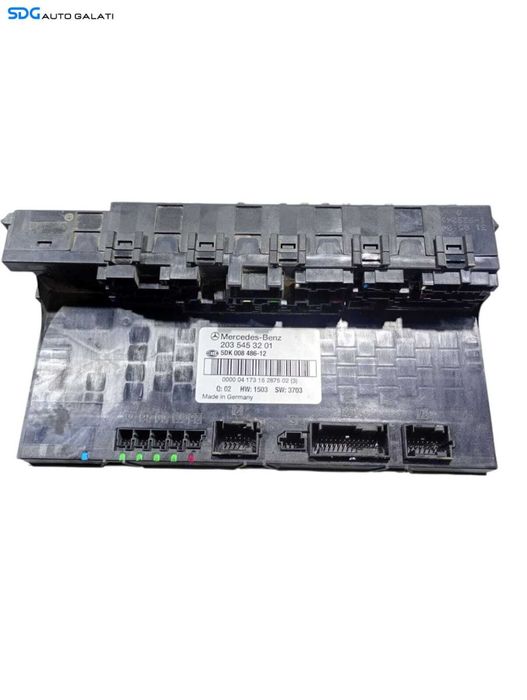 SAM Calculator Unitate Modul Tablou Panou Relee Sigurante Mercedes Clasa C Class W203 2001 - 2007 Cod 2035453201 [LC0891]
