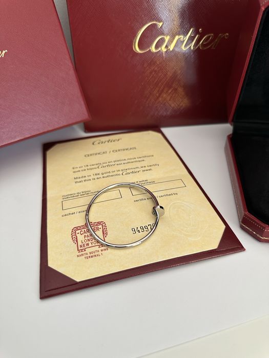 Brățară Cartier Juste un Clou 16 Slim White Gold 750 cu Cutie