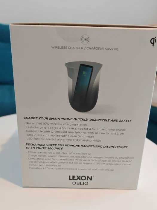Incarcator telefon wireless, Lexon Oblio cu sterilizator UV incorp