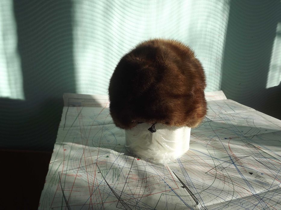 Шапочка дамская из меха норки