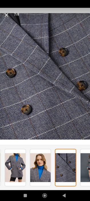 Димисезонный кароткый пальто от мангою