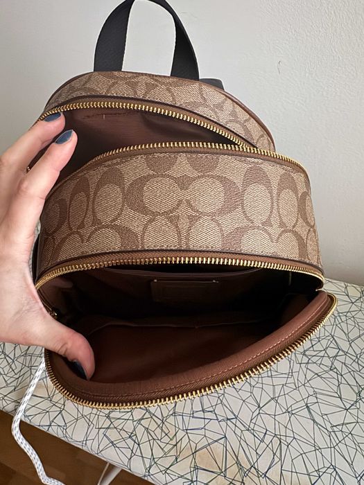 Оригинална дамска раница Coach естествена кожа