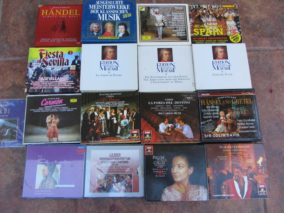 CD Mozart Bach Handel Verdi Bizet Puccini Placido Domingo Callas