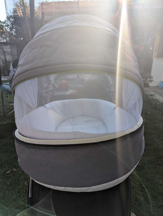 Бебешка количка Buba Solo 3в1 зелена/сива, 558